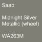 Preview: Saab, Midnight Silver Metallic (wheel), WA263M.